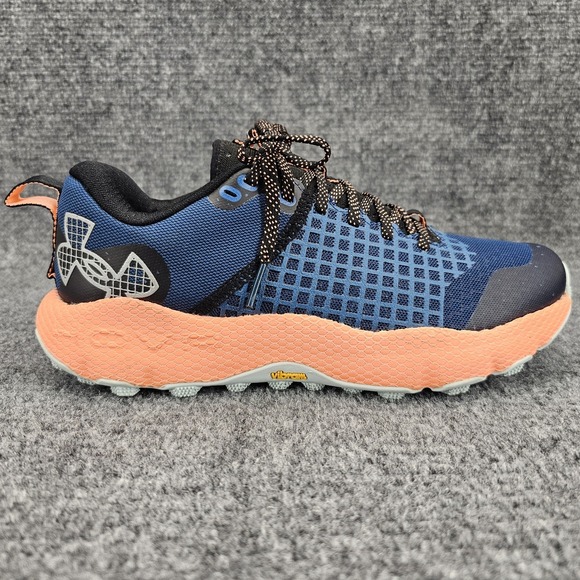 Under Armour HOVR Ridge Womens Size 8.5 Blue Vibram Trail Running Shoes - Picture 1 of 12